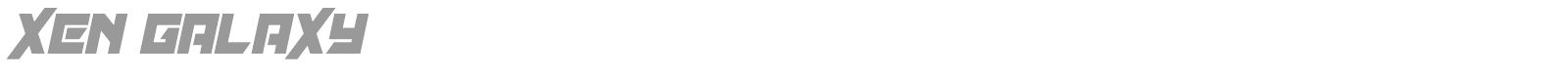 Xen Galaxy font preview